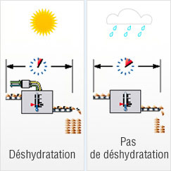 Schéma déshydratation 